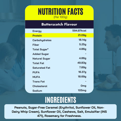 Fitfeast Butterscotch Peanut Butter 400g