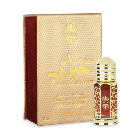 Ajmal Perfumes India DAHNUL OUDH HAYATI Non-Alcoholic Attar Unisex