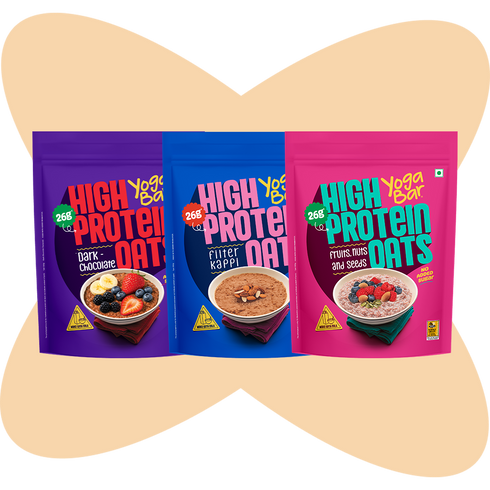 Yoga Bar 26g High Protein Oats Bestseller Combo 3Kg