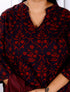 Miravan Womens Plus Size Cotton Floral Printed Straight Kurta And Sharara Set
