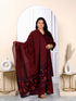 Miravan Womens Plus Size Cotton Floral Printed Straight Kurta Sharara And Dupatta Set