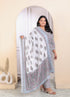Miravan Womens Plus Size Pure Cotton Traditional Straight Kurta With Palazzo And Dupatta Set