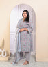 Miravan Womens Plus Size Pure Cotton Traditional Straight Kurta With Palazzo And Dupatta Set