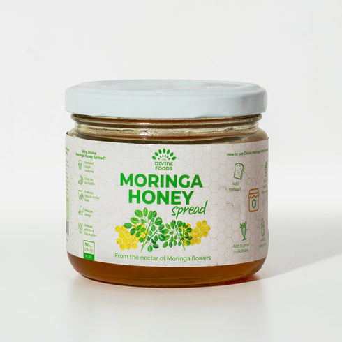 The Divine Foods Organic Moringa Honey Spread For Detoxify the Gut