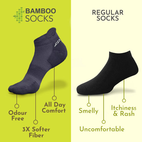 Heelium Bamboo Kids Ankle Socks - 5 Pairs