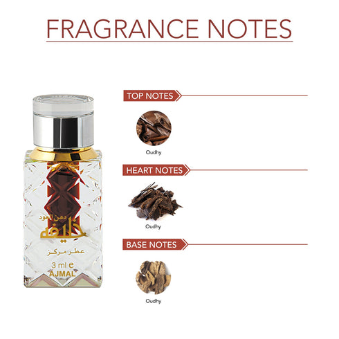 Ajmal Perfumes India DHANUL OUDH KHALIFA Non-Alcoholic Attar Unisex