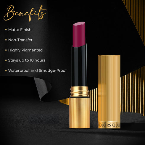 Colors Queen Hold-Up Full-Day Non-Transfer Lipstick - Lightweight