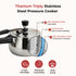 Vinod Doniv Titanium Triply Stainless Steel Pressure Cookers 2 Ltr Inner Lid Induction Friendly
