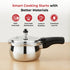 Vinod Doniv Titanium Triply Stainless Steel Pressure Cookers 2 Ltr Outer Lid Induction Friendly