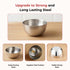 Vinod Stainless Steel Two Tone Bowl Set of 6 Pieces 250 ml Highest Grade Steel Tough and Strong Dishwasher Safe Rust Free