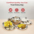 Vinod Doniv Triply Stainless Steel 6 Plates and 1 Multipurpose Kadai Steamer for Idli Dhokla Momos Heavy Guage Idli Dhokla Cooker Induction and Gas Stove Compatible 2 Idli 1 Mini Idli 1 Patra Momos 2 Khaman Dhokla