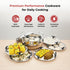 Vinod Doniv Triply Stainless Steel 6 Plates and 1 Multipurpose Kadai Steamer for Idli Dhokla Momos Heavy Guage Idli Dhokla Cooker Induction and Gas Stove Compatible 2 Idli 1 Mini Idli 1 Patra Momos 2 Khaman Dhokla