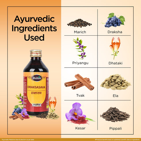 Multani Pharmaceuticals Limited Multani Ayurvedic Punarnavadyarista & Drakshasava Combo For Kidney UTI & Digestive Wellness