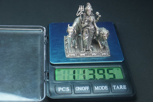 Pure Silver Antique Ardha Nareeswarudu Idol 113.95 By Mahita Collections