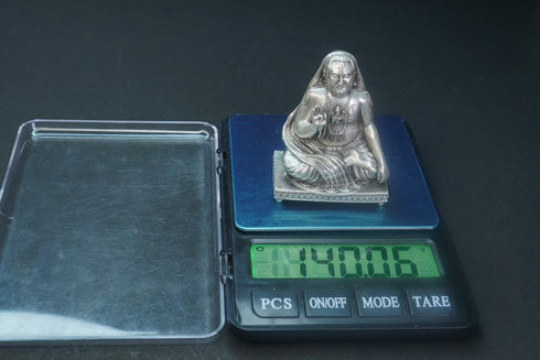 Pure Silver Antique Raghavedra Idol 140.06G By Mahita Collections