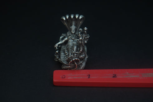 Pure Silver Antique Anantha Padmanabha Swamy With Laxshmi 110.04G By Mahita Collections