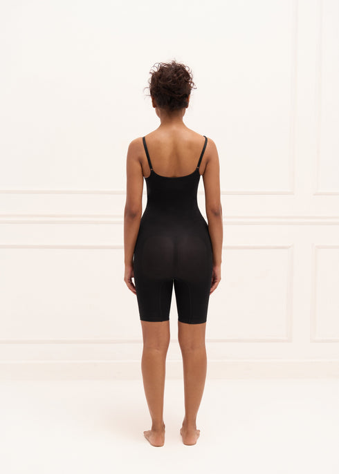 UNDERNEAT Mid Thigh Bodysuit - Beige