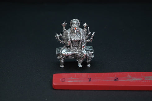 Pure Silver Antique Varahi Devi Sitting With Mala 43.14G By Mahita Collections
