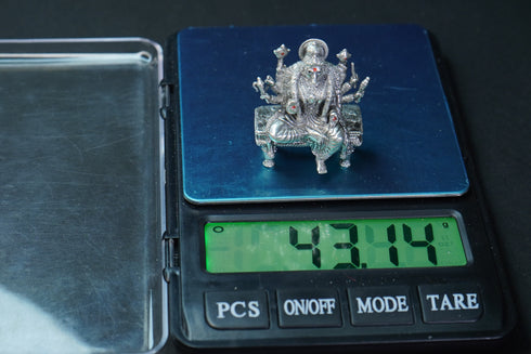 Pure Silver Antique Varahi Devi Sitting With Mala 43.14G By Mahita Collections