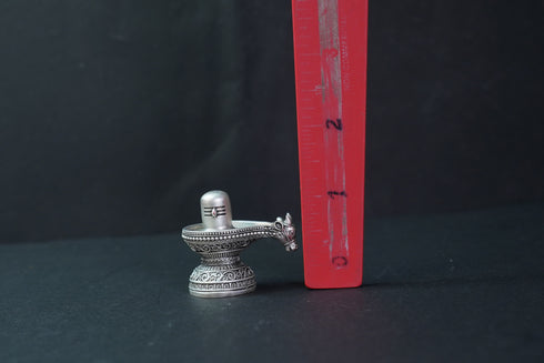 Pure Silver Antique Shiva Lingam 35.51G By Mahita Collections