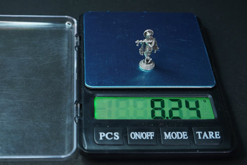 Pure Silver Antique Krishna Standing 8.24G By Mahita Collections