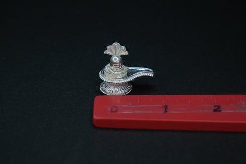 Pure Silver Antique Shivling With Sheshnag 19.38G By Mahita Collections