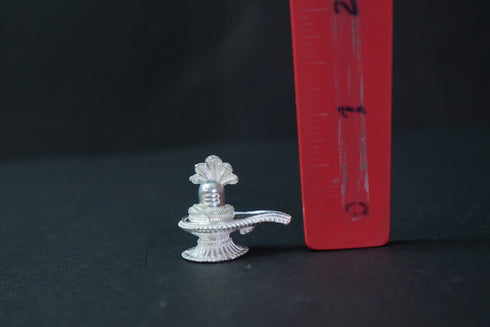 Pure Silver Antique Shivling With Sheshnag 19.38G By Mahita Collections