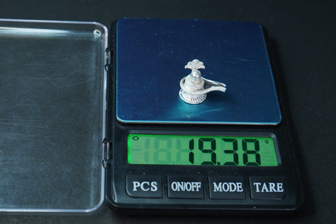 Pure Silver Antique Shivling With Sheshnag 19.38G By Mahita Collections