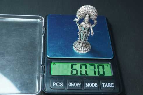 Pure Silver Antique Vasavi Devi Standing Big 60.70G By Mahita Collections