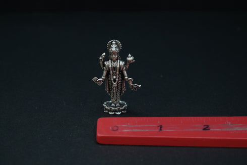 Pure Silver Antique Dhanvanthri Standing Idol 18.16G By Mahita Collections