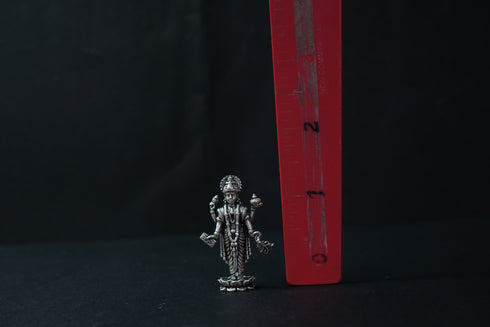 Pure Silver Antique Dhanvanthri Standing Idol 18.16G By Mahita Collections