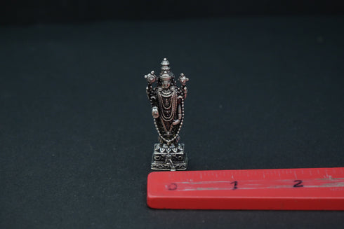 Pure Silver Antique Venkateshwara Idol Standing 18.92G By Mahita Collections