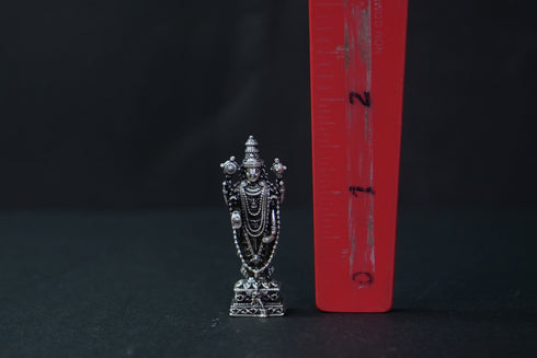 Pure Silver Antique Venkateshwara Idol Standing 18.92G By Mahita Collections