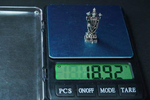 Pure Silver Antique Venkateshwara Idol Standing 18.92G By Mahita Collections