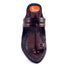 Vhaanfootwear Golden Weni Dark Brown Ladies Kolhapuri Chappal