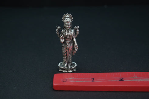 Pure Silver Antique Laxmi Small Standing 37.09G By Mahita Collections