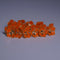 Pure Silver Orange Flowers 18G Pack 10 Pcs