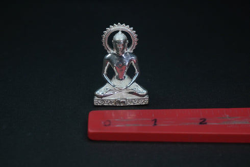 Pure Silver Antique Mahaveerji Idol 49.22G By Mahita Collections