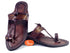 Vhaanfootwear Golden Weni Red Gonda Dark Brown Ladies Kolhapuri Chappal