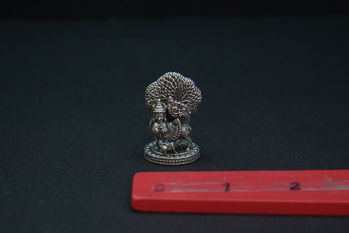 Pure Silver Antique Kamadhenu Medium 17.82G By Mahita Collections