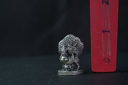 Pure Silver Antique Kamadhenu Medium 17.82G By Mahita Collections
