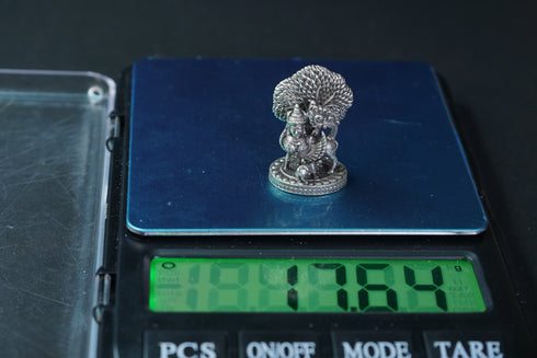 Pure Silver Antique Kamadhenu Medium 17.82G By Mahita Collections