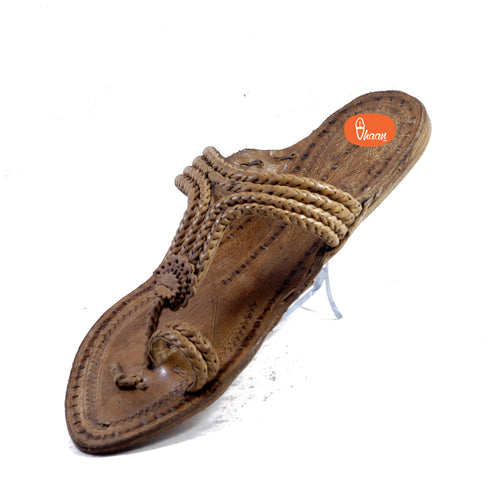 Vhaanfootwear 3 Veni Antique Ladies Kolhapuri Chappal