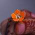 Pure Silver Orange Flowers 18G Pack 10 Pcs