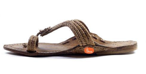 Vhaanfootwear 3 Veni Antique Ladies Kolhapuri Chappal