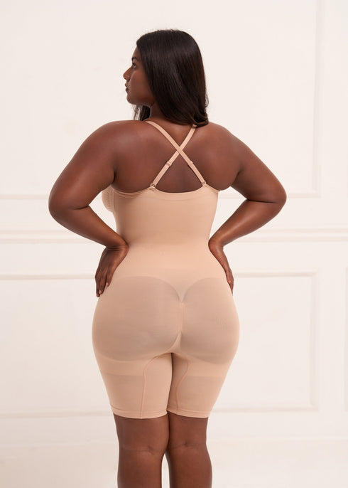UNDERNEAT Strapless Butt Lifting Bodysuit - Black