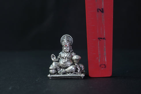 Pure Silver Antique Kubera 61.36G Idol By Mahita Collections