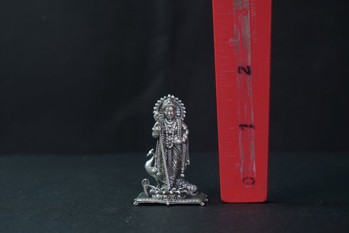 Pure Silver Antique Muragan Idol Standing 42.84G By Mahita Collections
