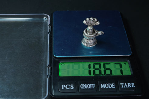 Pure Silver Antique Shivling 18.74G By Mahita Collections