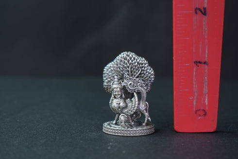 Pure Silver Antique Kamadhenu Idol 25.54G By Mahita Collections